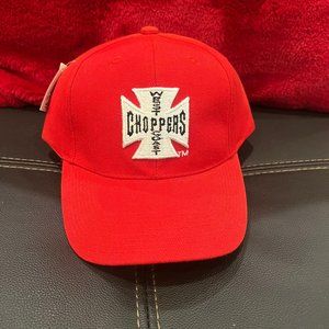 West Coast CHOPPERS Baseball Snapback Cap Red Color - Licensed - New with Tag